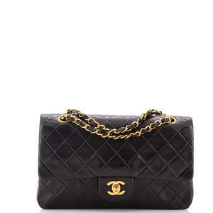 Chanel Medium Vintage Classic Double Flap Bag Quilted Lambskin